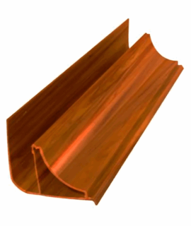 PERFIL PVC TIPO COLONIAL PAU BRASIL RAJADO