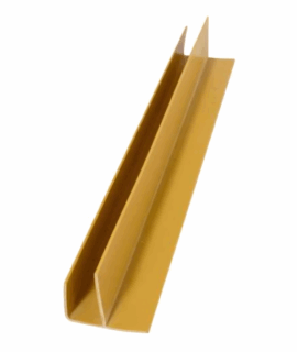 PLASMEG PERFIL PVC TIPO "F" CEDRO PCT C/18 PEÇAS 6 metros por 22x25mm cada