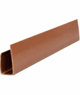 PLASMEG PERFIL PVC TIPO "U" IMBUIA