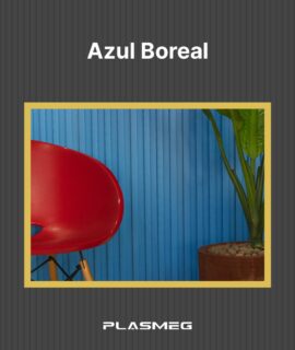 Painel Ripado - Azul Boreal - Linha Vértice