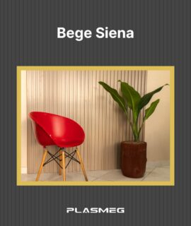 Painel Ripado - Bege Siena - Linha Vértice