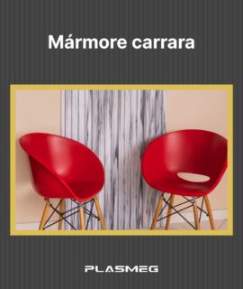 Painel Ripado - Mármore Carrara - Linha Vértice